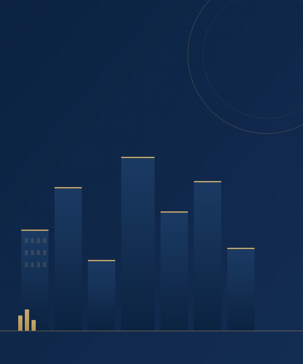 Estudio TCON: representación gráfica de un distrito jurídico y financiero, en los colores de la marca